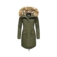 navahoo rosinchen manteau d'hiver parka avec capuche pour femme vert s