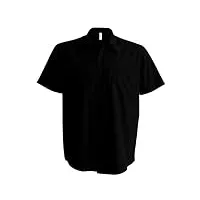 kariban ace > chemise manches courtes - noir, 4xl, homme