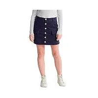 superdry alchemy cargo mini skirt jupe, bleu (atlantic navy gkv), m (taille fabricant:12) femme