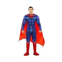 funidelia | déguisement superman - justice league 100% officielle pour homme taille s man of steel, super héros, dc comics, ligue de justice d'amérique, accessoire pour déguisement