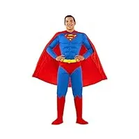 funidelia | déguisement superman 100% officielle pour homme taille xxl man of steel, super héros, dc comics, ligue de justice d'amérique, accessoire pour déguisement