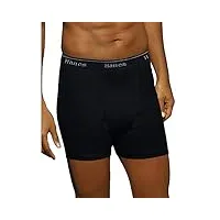 hanes men's 5-pack boxer briefs with comfortflex waistband - large black
