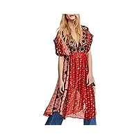 free people women's smiling sun embroidered maxi top