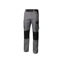 velilla 103020b; pantalon bi-colore multipoches; couleur gris et noir; taille 40