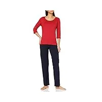 trigema 5395058 ensemble de pyjama, rouge (rubin-c2c 536), small femme