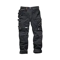 scruffs homme pro flex plus pantalon de travail not applicable, noir (black 001), (taille fabricant: 40)