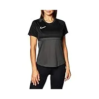 nike academy 20 top shortsleeve top femme anthracite/black/black/white fr: xs (taille fabricant: xs)