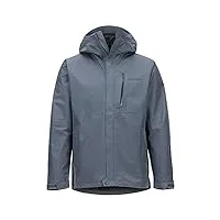 marmot minimalist component jacket veste de pluie hardshell, imperméable, coupe-vent, imperméable à l'eau, respirante homme steel onyx fr : xl (taille fabricant : xl)