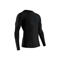 x-bionic energy accumulator 4.0 shirt round neck long sleeves men t-shirt de sport maillot de compression homme black/black fr : xl (taille fabricant : xl)