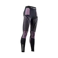 x-bionic energy accumulator 4.0 pants women pantalon de compression collant de sport femme, charcoal/magnolia, fr : s (taille fabricant : s)