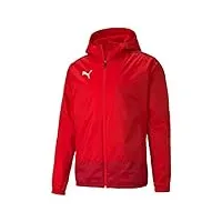 puma teamgoal 23 training rain jacket veste imperméable homme puma red/chili pepper fr : l (taille fabricant : l)