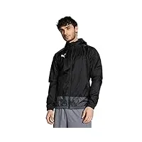 puma teamgoal 23 training rain jacket veste imperméable homme, black-asphalt, m
