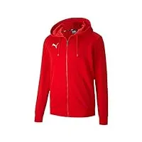puma teamgoal 23 casuals hooded veste pull homme, puma rouge, m