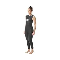 tyr women's hurricane wetsuit cat 1 sleeveless maillot une pièce femme, noir, xs