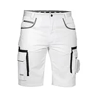 uvex tune-up pantalons courtes de travail pour hommes - shorts cargo bermuda - multiples poches,blanc,42