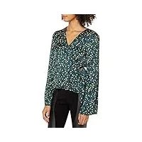 bcbgeneration women's wrap front bell sleeve top