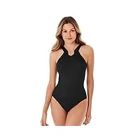 miraclesuit women's swimwear rock solid aphrodite tummy control halter top one piece swimsuit