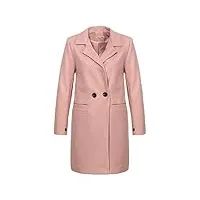 malito femme veste manteau court chic veston 19691 (rose, m)