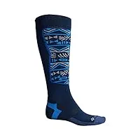 columbia chaussettes montantes unisexes pour adultes - 1 paire, bleu marine, medium
