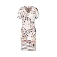 gerry weber 380018-38301 robe, multicolore (rosa/tabak/flamingo dru 3107), 44 (taille fabricant: 42) femme