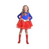 costume classique de supergirl warner bros pour enfant (Âge: 8-10 ans)