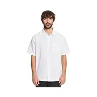 quiksilver centinela chemise à col à poches 4 boutons, blanc 2, xxl homme