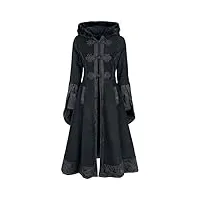 poizen industries manteau luella femme manteaux noir l 100% polyester