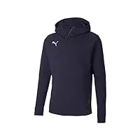 puma teamfinal 21 casuals hoody sweat à capuche homme, peacoat, fr : l (taille fabricant : l)