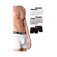 kappa – vinesta – slips moulants pour homme – sous-vêtements de sport – en coton doux – coupe rétro confortable – lavable en machine et sèche-linge - blanc - xxxx-large