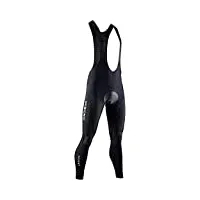 x-bionic invent 4.0 pantalon de compression cuisssard de cyclism bretelle homme, black/charcoal, fr : l (taille fabricant : l)