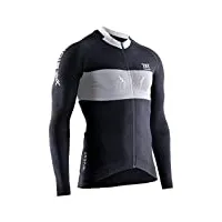 x-bionic homme invent 4.0 cycling sleeves men t shirt tee maillot de cyclisme v lo vtt zipp homme manches longues, black/charcoal, xl eu