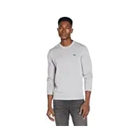 lacoste pull-over regular fit homme , argent chine, xxl