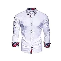 kayhan homme musteraermel chemise white xxl