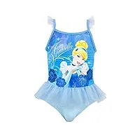 disney - maillot de bain - cinderella - fille - bleu - 3-4 ans