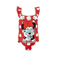 disney filles minnie mouse costume de bain une pièce maillot de bain rouge 3-4 ans