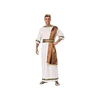 bristol novelty- costume de dieu grec, pour homme, blanc, marron, adulte, ac734x, x