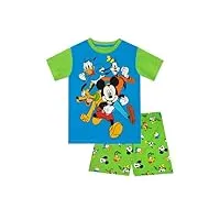 disney pyjama enfant | pyjama mickey mouse pour garçons | pyjama garcon | bleu | 18-24 mois