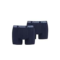 puma basic boxers sous-vêtement, marine, l (lot de 2) homme