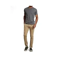 mavi johnny pantalon chino taille normale coupe slim pour homme, sergé kaki britannique., 35w x 32l