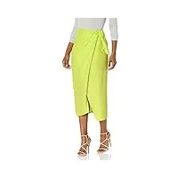 french connection jupe midi pour femme - vert - 34