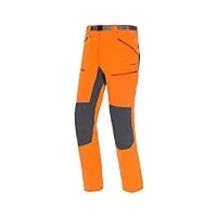 trango pant. largo naxos pantalon de survêtement homme, orange/gris (naranja/gris pizarra), s