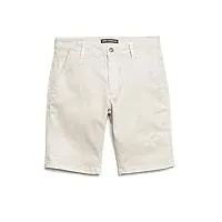 mavi men's simon mid-rise twill shorts, stone twill, 28