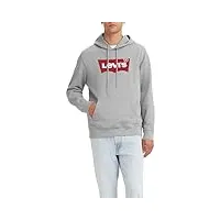 levi's standard graphic sweatshirt sweatshirt à capuche homme logo two color heather gray xl