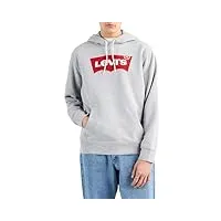 levi's standard graphic sweatshirt sweatshirt à capuche homme logo two color heather gray xxl
