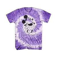 mickey mouse attitude tie dye classic vintage disneyland world mens adult graphic tee t-shirt apparel