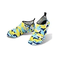 zyll hommes chaussures de sport chaussures de sport nautique barefoot quick-dry slip on aqua yoga beach surf swim socks chaussettes à séchage rapide,b,44/45