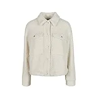 urban classics ladies sherpa trucker jacket vestes, blanc cassé, xxl femme
