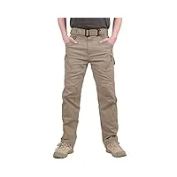 homme pantalon de travail élastique pantalon tactique pantalon militaire pantalon de jogging avec des poches latérales pour les sports de plein air