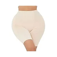 butt hanche enhancer rembourré shaper control culotte silicone hanches pads femmes sans couture faux cul push up fesse shapewear - beige - 4x-large