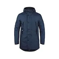 b blend talan manteau d'hiver parka veste longue pour homme, taille:m, couleur:dress blues (194024)